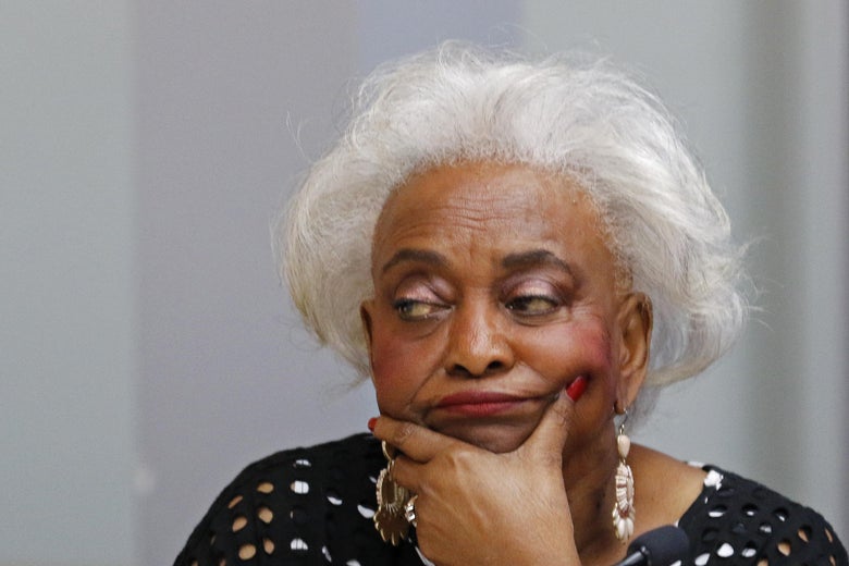 Brenda Snipes, the top election official in Broward County, in a meeting in Florida.